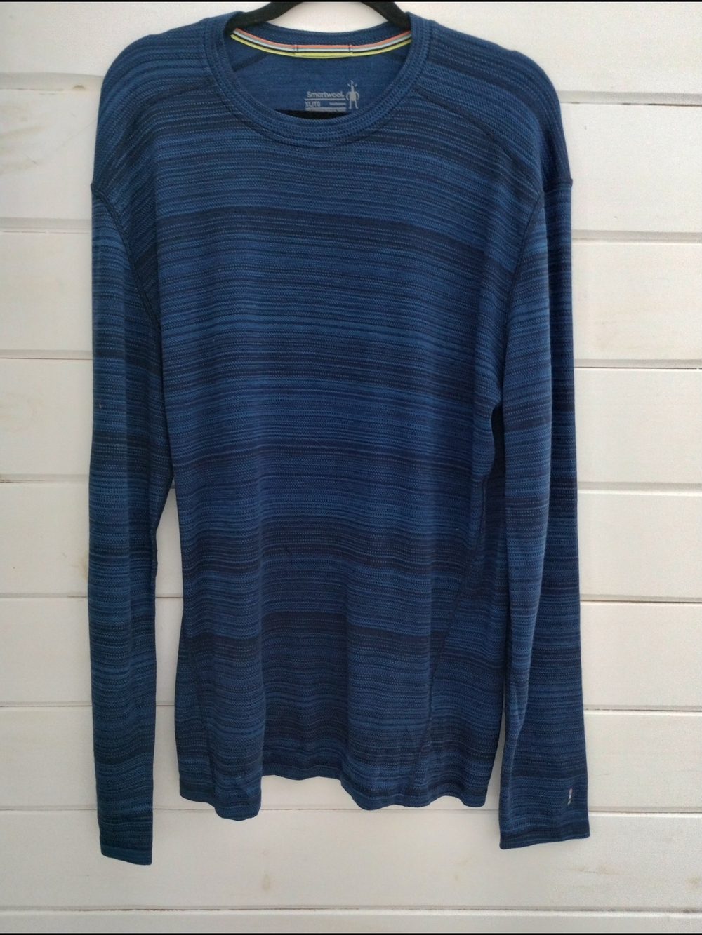 Smartwool Classic Thermal Merino 250 Base Layer Crew Navy XL Wool - Picture 2 of 9